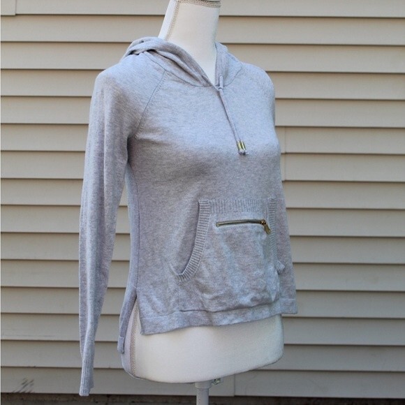 Juicy Couture Gray Light Weight Sweater Hoodie - Picture 3 of 10